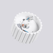 Plafonnier LED blanc aluminium minimaliste | FOGA
