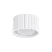 Plafonnier LED blanc aluminium minimaliste | FOGA