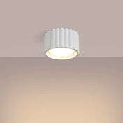 Plafonnier LED blanc aluminium minimaliste | FOGA