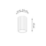 Plafonnier LED blanc aluminium scandinave | HAKIHU