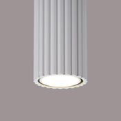 Plafonnier LED blanc aluminium scandinave | HAKIHU