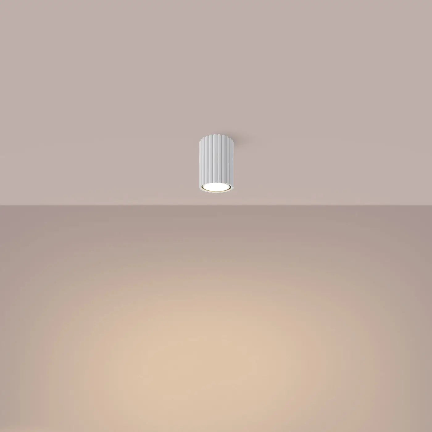 Plafonnier LED blanc aluminium scandinave | HAKIHU