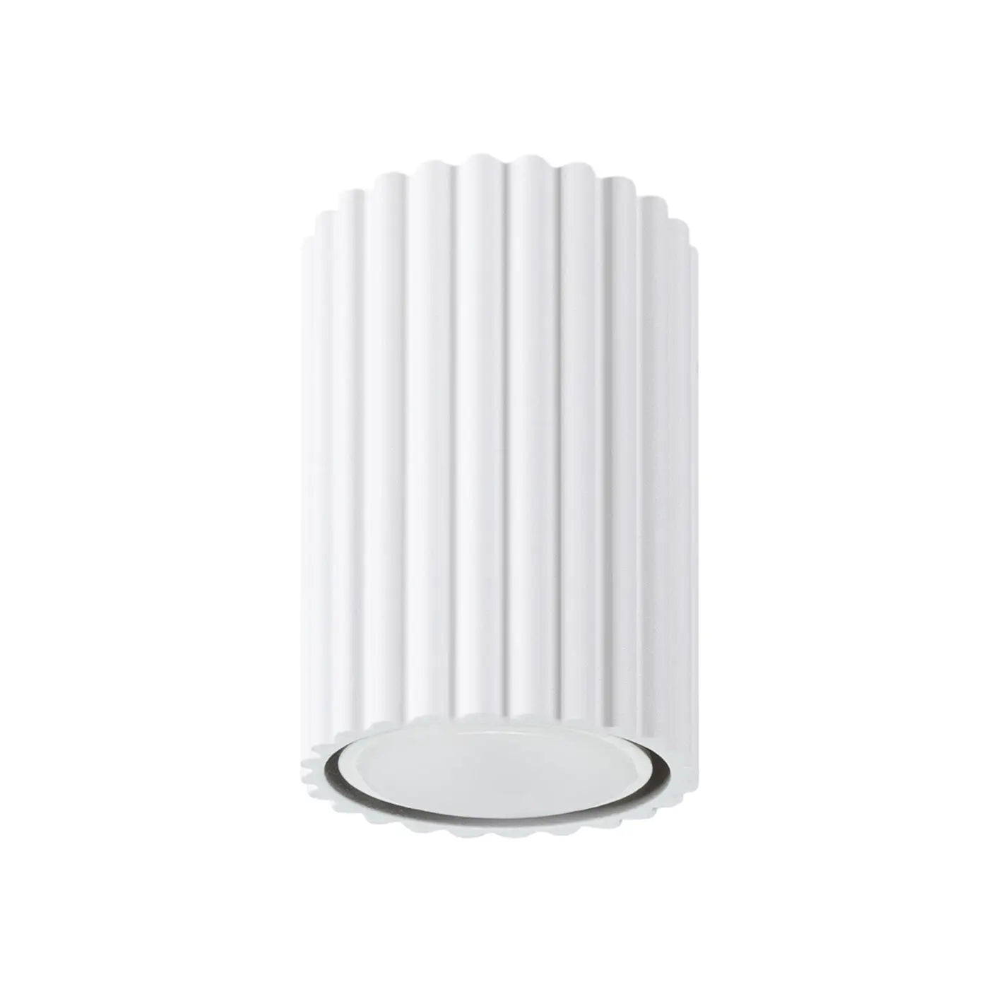 Plafonnier LED blanc aluminium scandinave | HAKIHU
