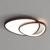 Plafonnier bois scandinave carré cercle ovale IP65 | MUGIL
