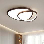 Plafonnier bois scandinave carré cercle ovale IP65 | MUGIL