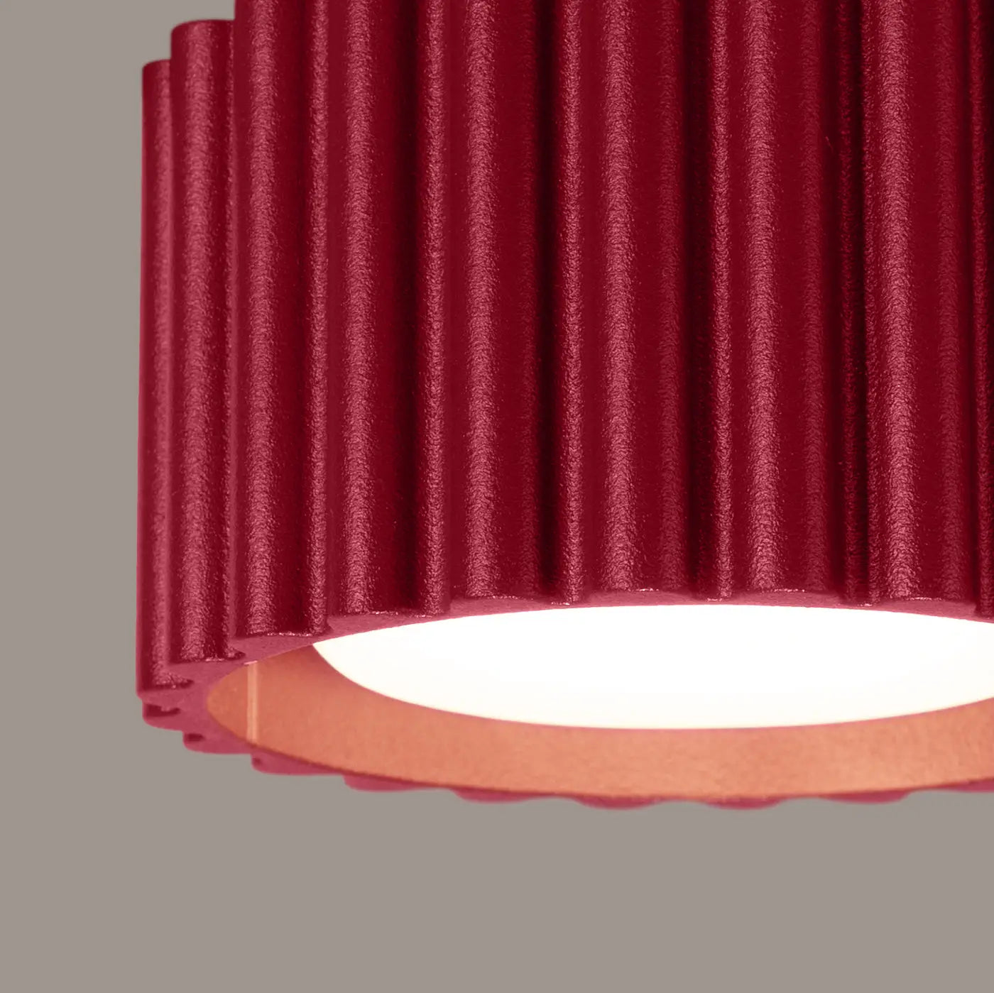 Plafonnier LED bordeaux style scandinave | TODEBAL
