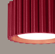 Plafonnier LED bordeaux style scandinave | TODEBAL