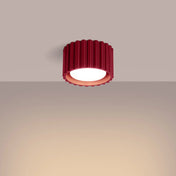 Plafonnier LED bordeaux style scandinave | TODEBAL