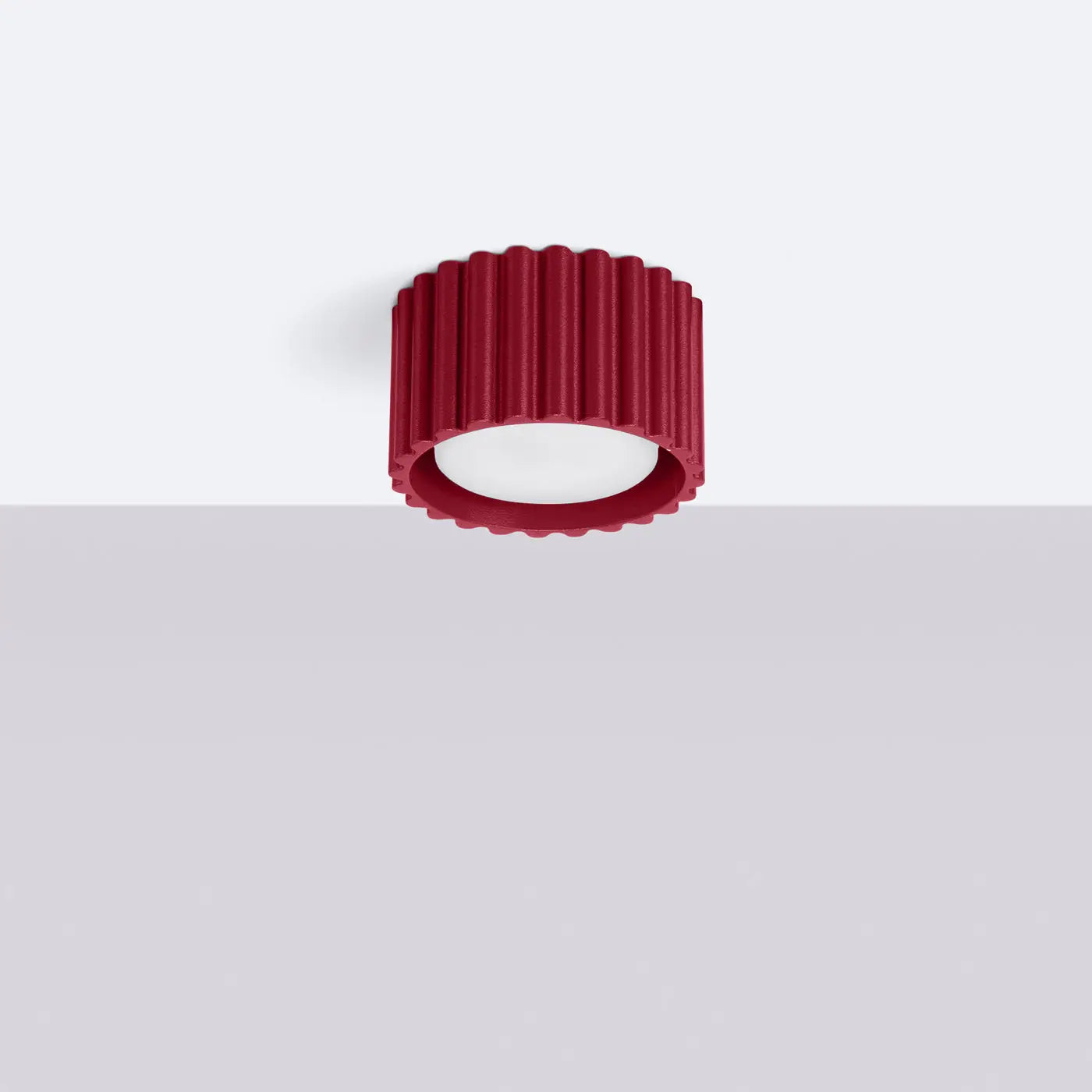 Plafonnier LED bordeaux style scandinave | TODEBAL