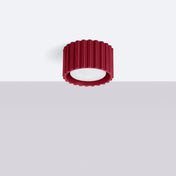 Plafonnier LED bordeaux style scandinave | TODEBAL
