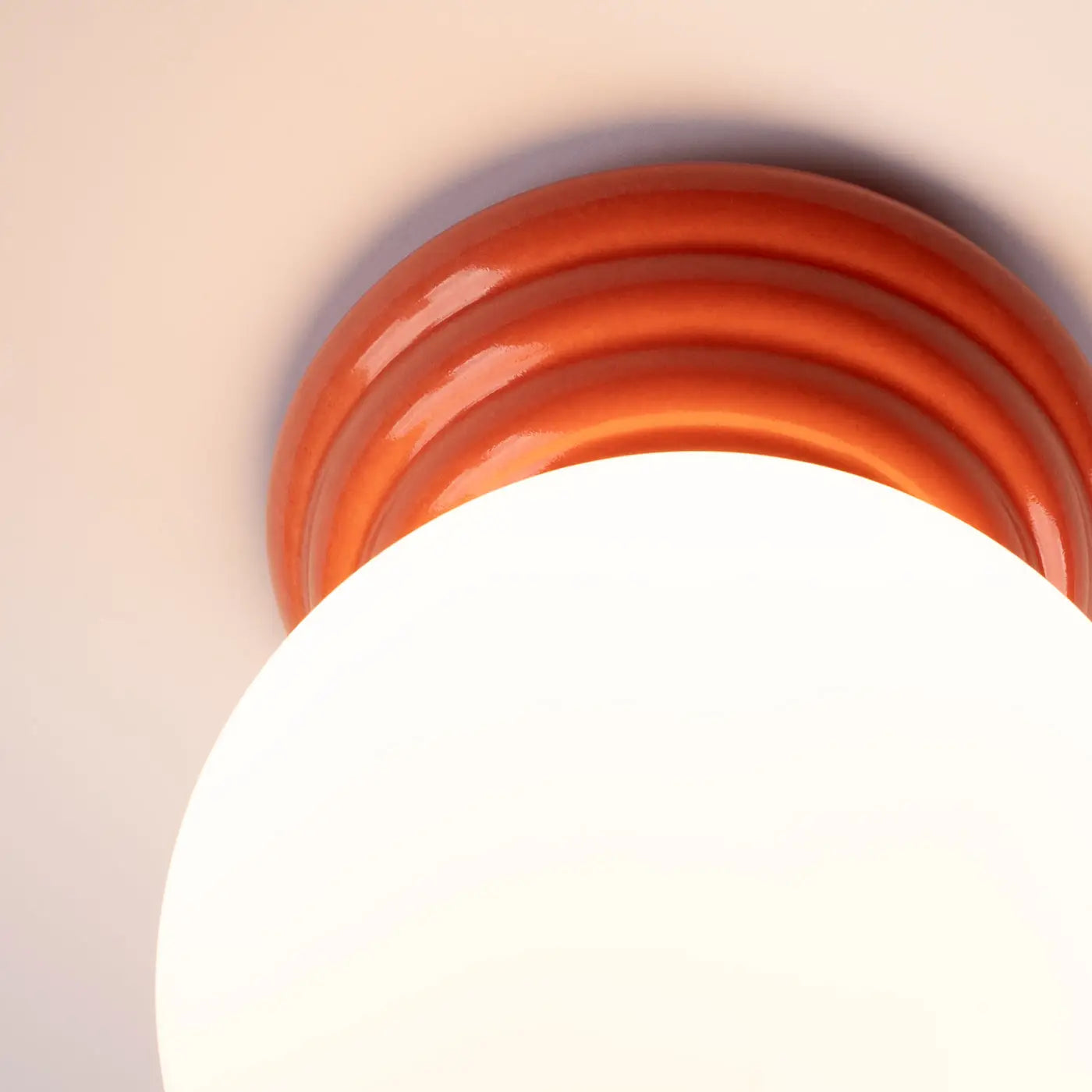 Plafonnier céramique peach moderne IP44 | PUGIHAN