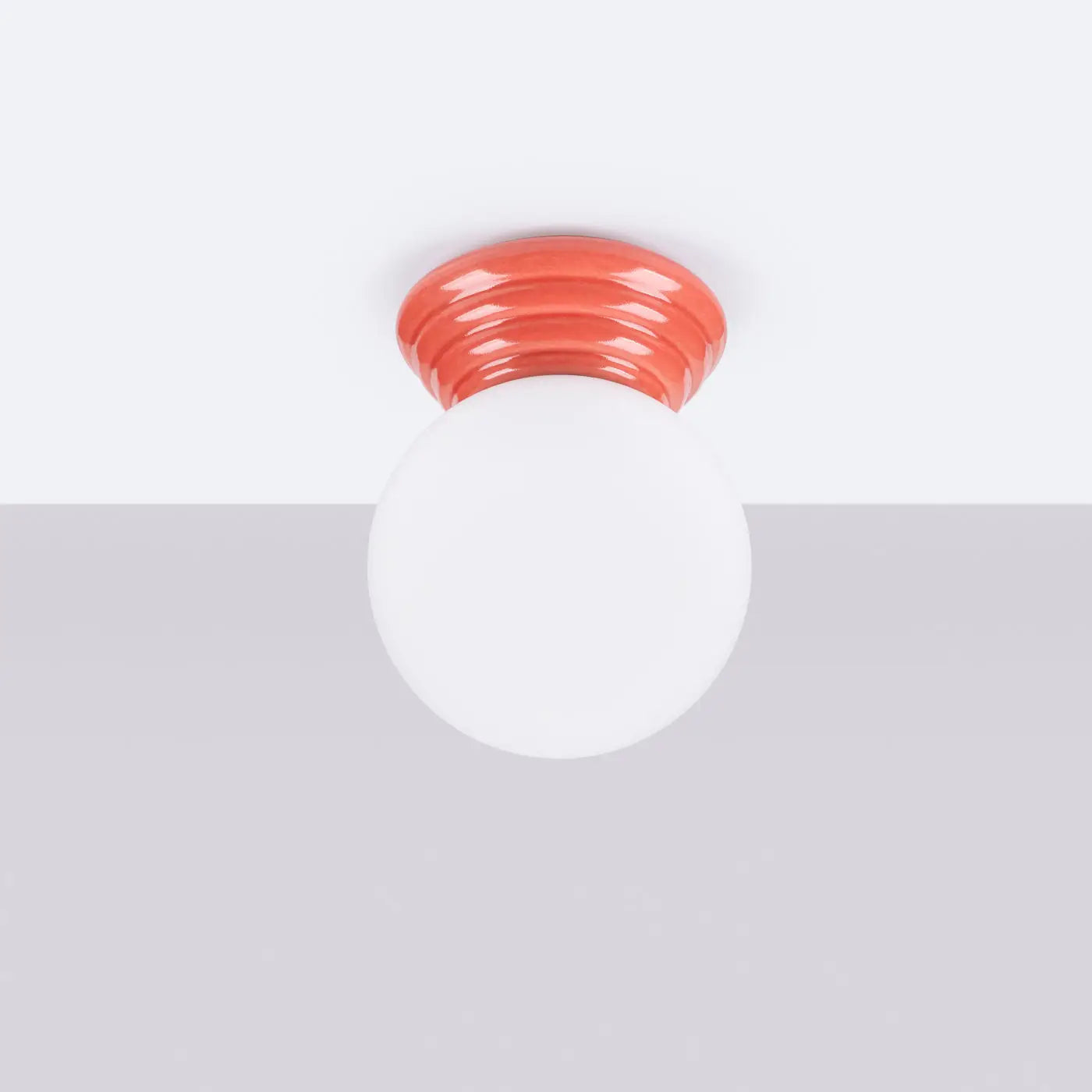 Plafonnier céramique peach moderne IP44 | PUGIHAN