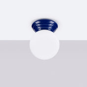 Plafonnier céramique ultramarine minimaliste | TUGU