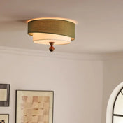 Plafonnier vintage scandinave LED bois | FEDU
