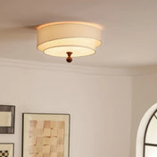 Plafonnier vintage scandinave LED bois | FEDU