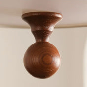 Plafonnier vintage scandinave LED bois | FEDU
