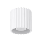 Plafonnier LED blanc aluminium minimaliste | FOGA