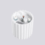 Plafonnier LED blanc aluminium minimaliste | FOGA