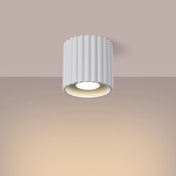 Plafonnier LED blanc aluminium minimaliste | FOGA