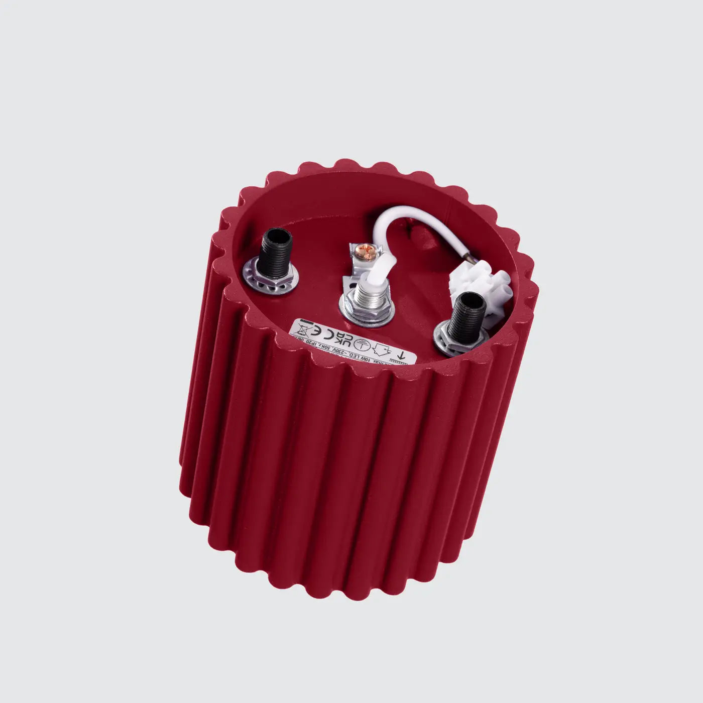 Plafonnier LED bordeaux style scandinave | TODEBAL