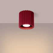 Plafonnier LED bordeaux style scandinave | TODEBAL
