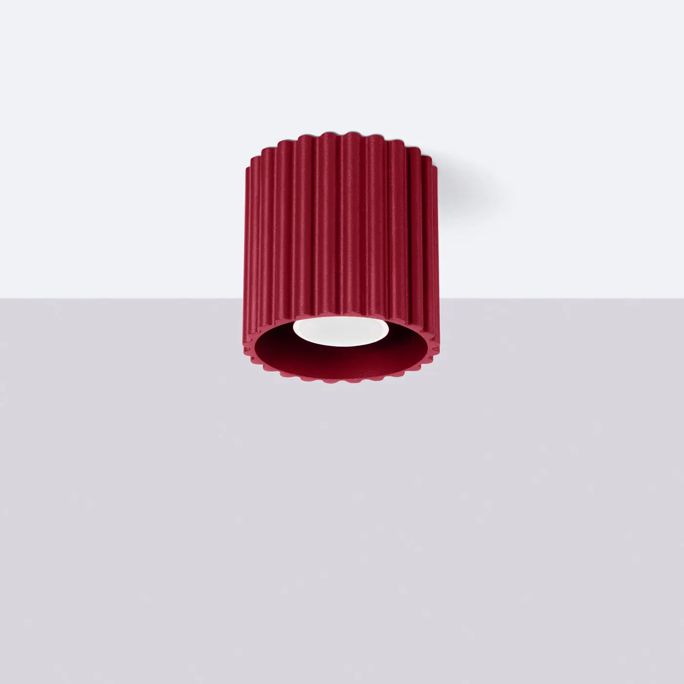 Plafonnier LED bordeaux style scandinave | TODEBAL