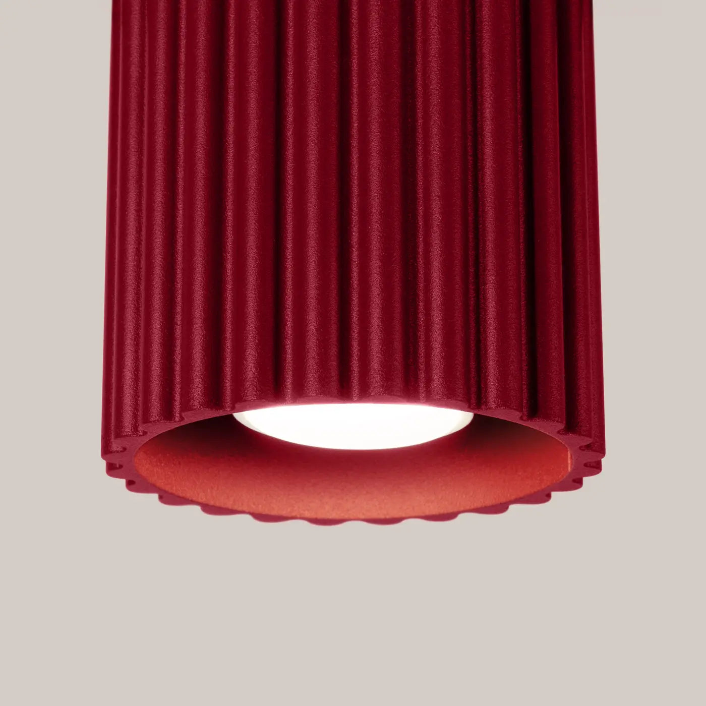 Plafonnier LED bordeaux style scandinave | TODEBAL