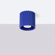 Plafonnier LED bleu ultramarine moderne | KOFAFOS