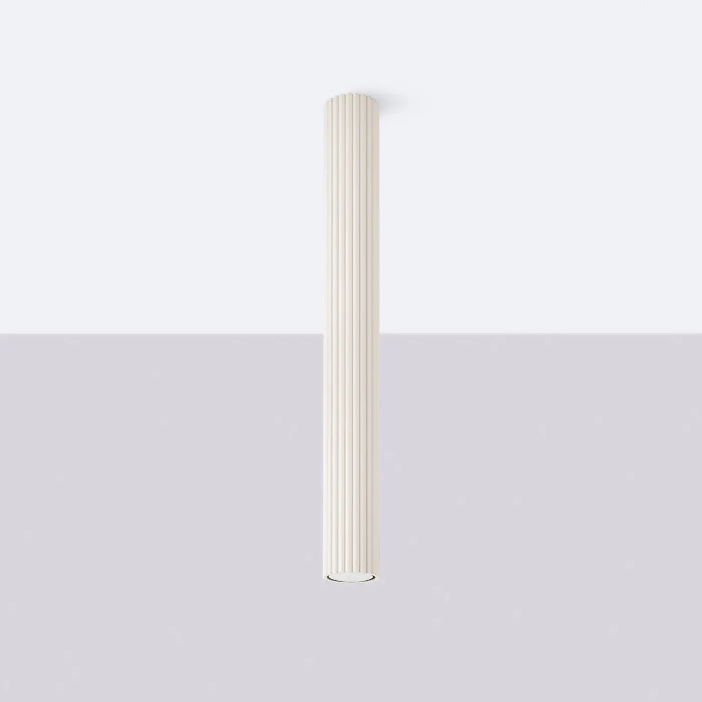 Plafonnier LED beige aluminium design scandinave | HIKODI