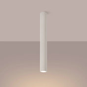Plafonnier LED beige aluminium design scandinave | HIKODI