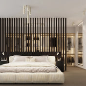 Plafonnier LED beige aluminium design scandinave | HIKODI