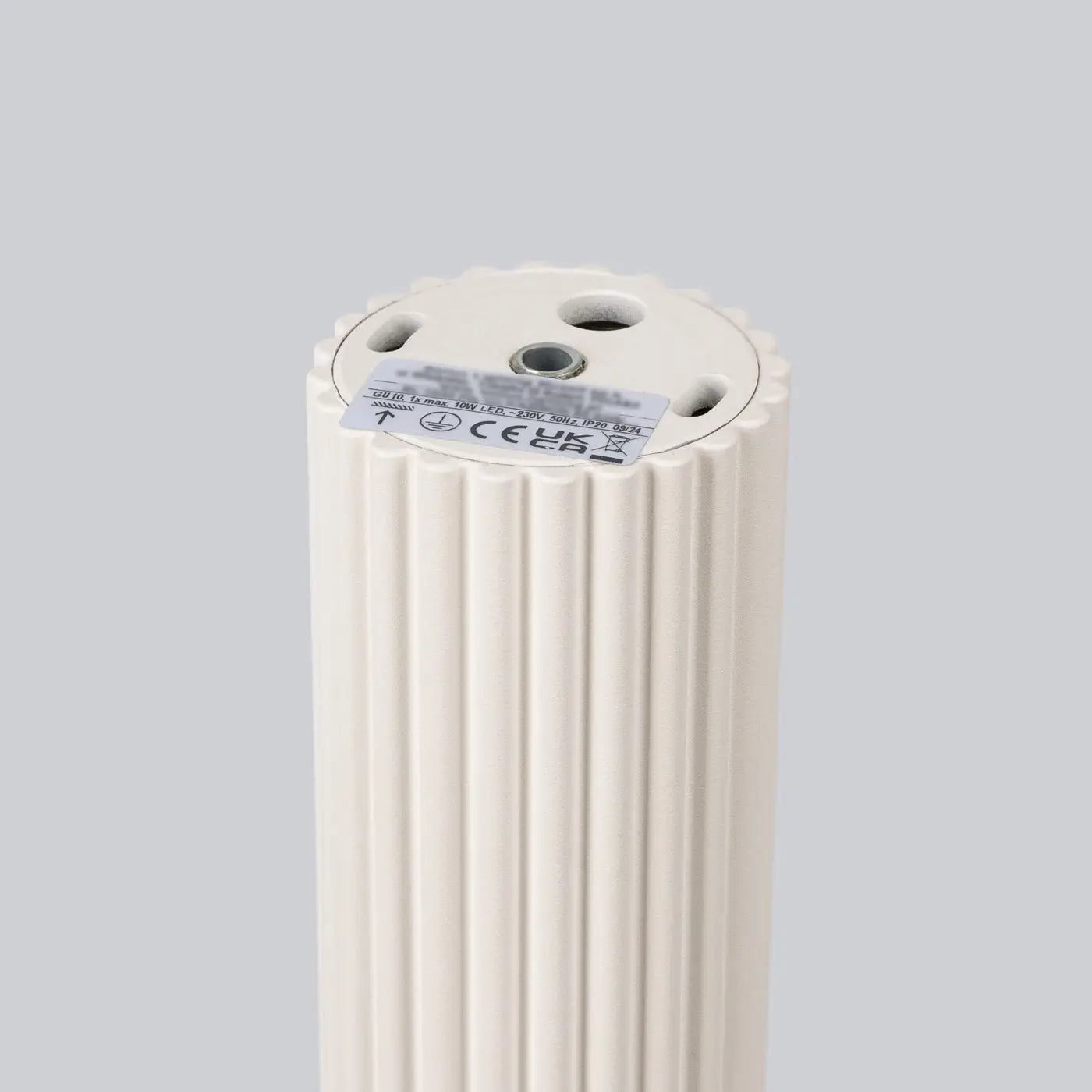 Plafonnier LED beige aluminium design scandinave | HIKODI