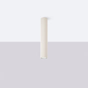 Plafonnier LED beige aluminium moderne | BUDEN