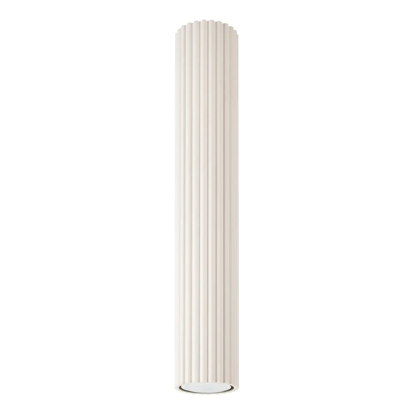 Plafonnier LED beige aluminium moderne | BUDEN