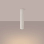 Plafonnier LED beige aluminium moderne | BUDEN
