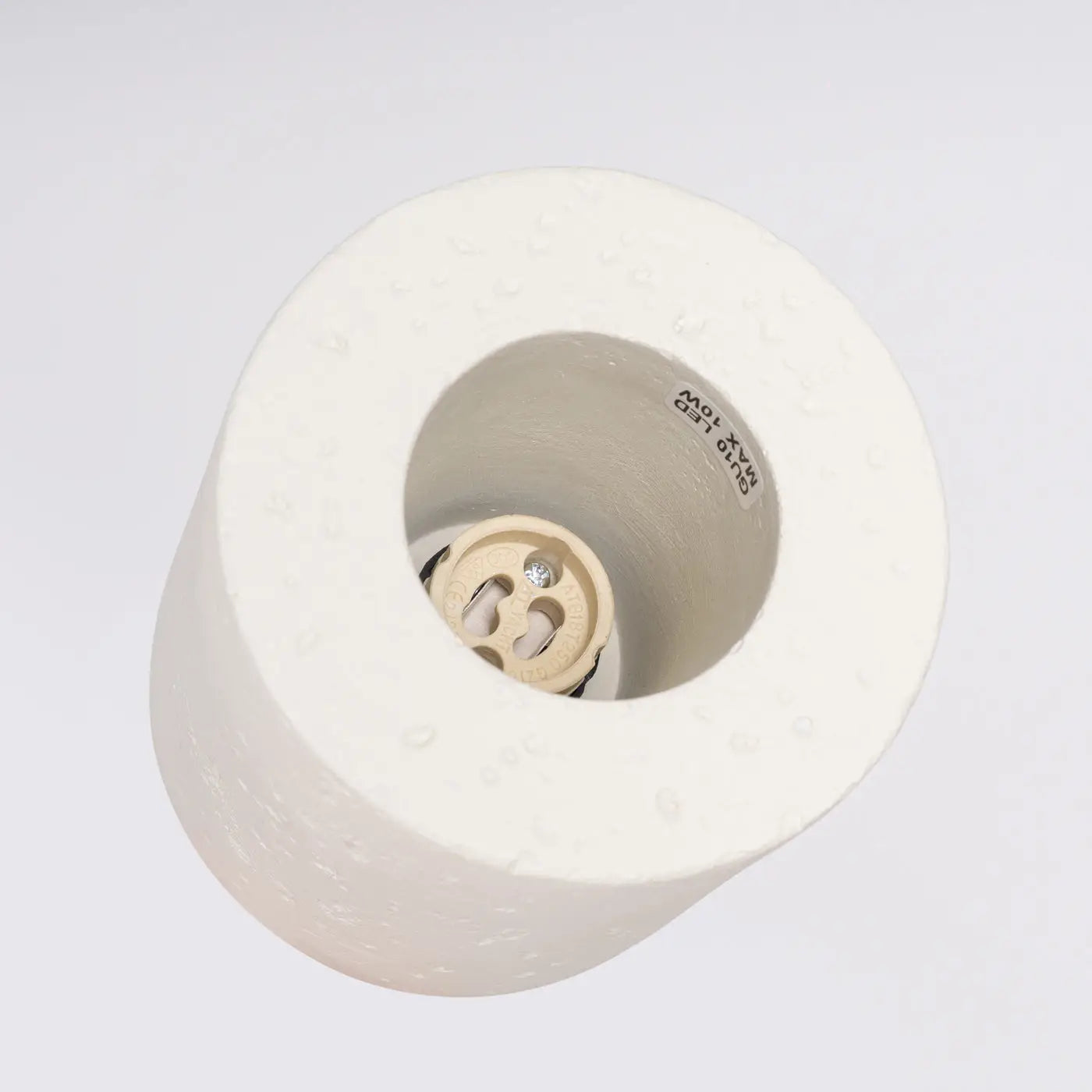 Plafonnier béton beige design minimaliste | MUHE