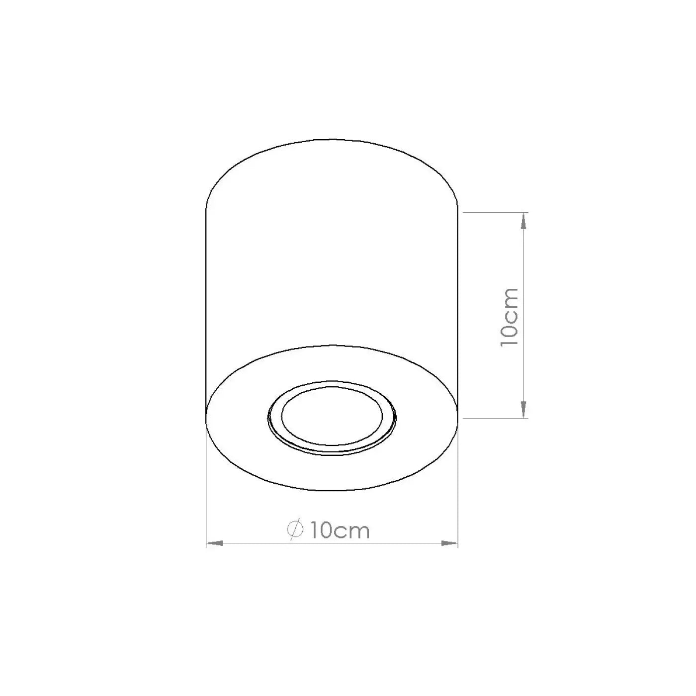 Plafonnier béton beige design minimaliste | MUHE
