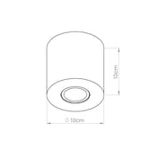 Plafonnier béton beige design minimaliste | MUHE