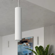 Plafonnier LED blanc aluminium minimaliste | FOLOBI
