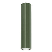 Plafonnier LED vert olive aluminium minimaliste | BIME