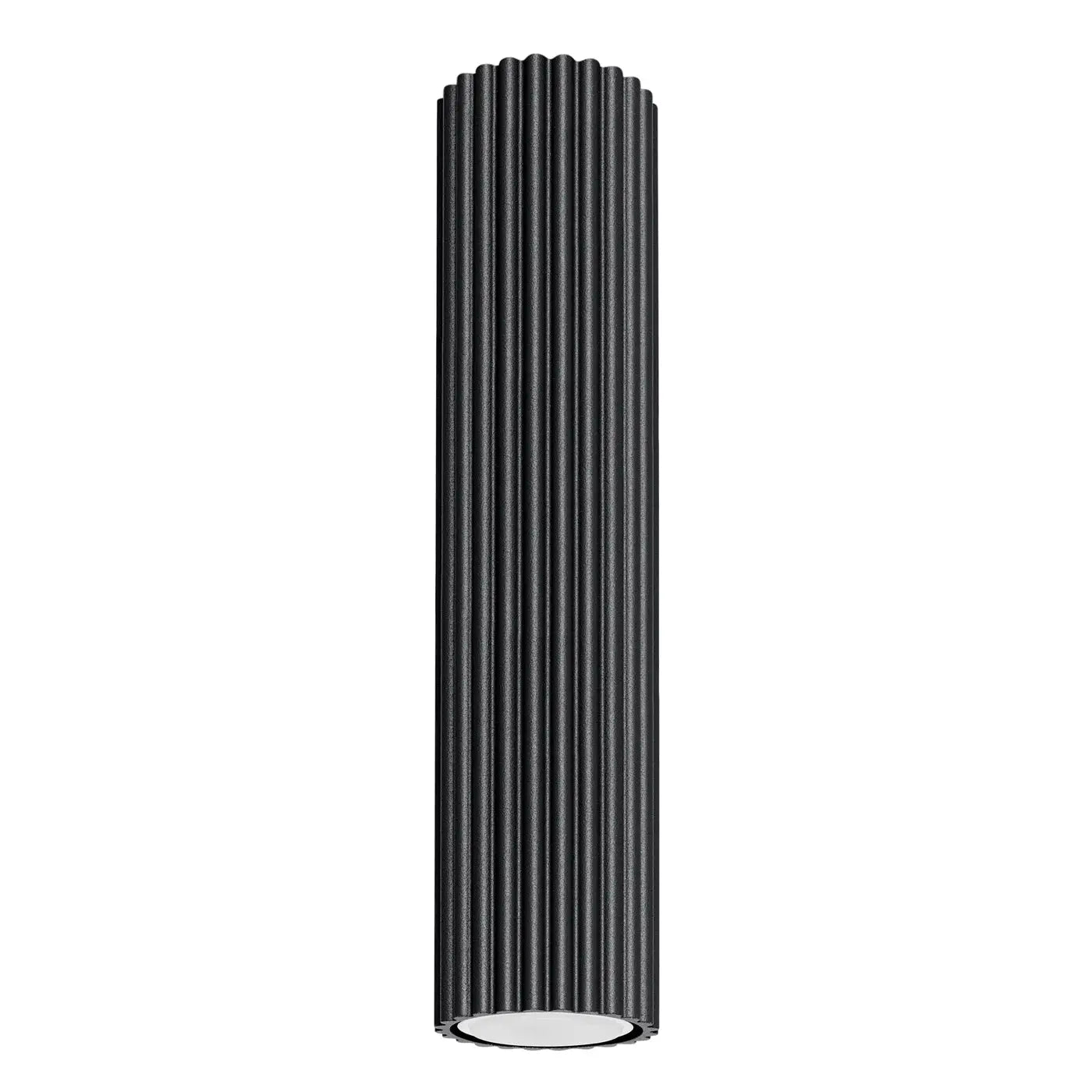 Plafonnier LED noir aluminium minimaliste | ROMETU