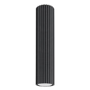 Plafonnier LED noir aluminium minimaliste | ROMETU
