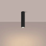 Plafonnier LED noir aluminium minimaliste | ROMETU