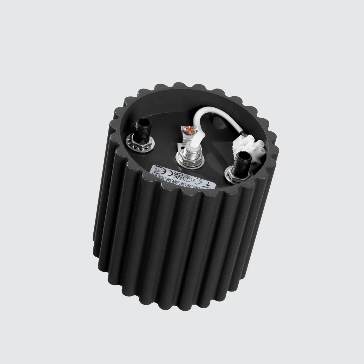 Plafonnier LED noir aluminium minimaliste | KEME