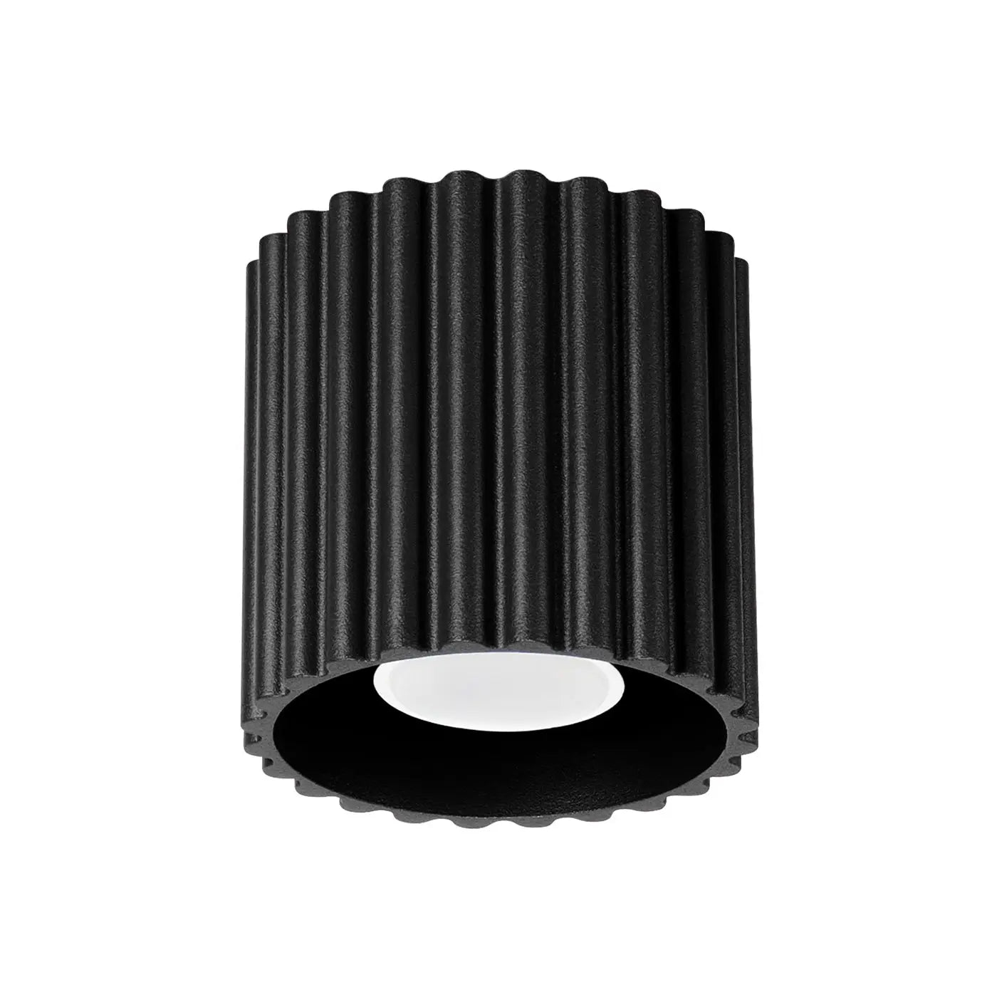 Plafonnier LED noir aluminium minimaliste | KEME