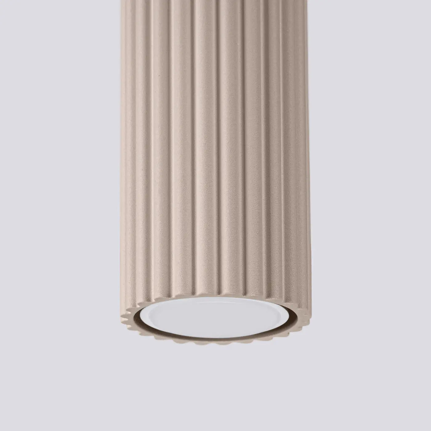 Plafonnier LED taupe aluminium moderne | HEDAFI