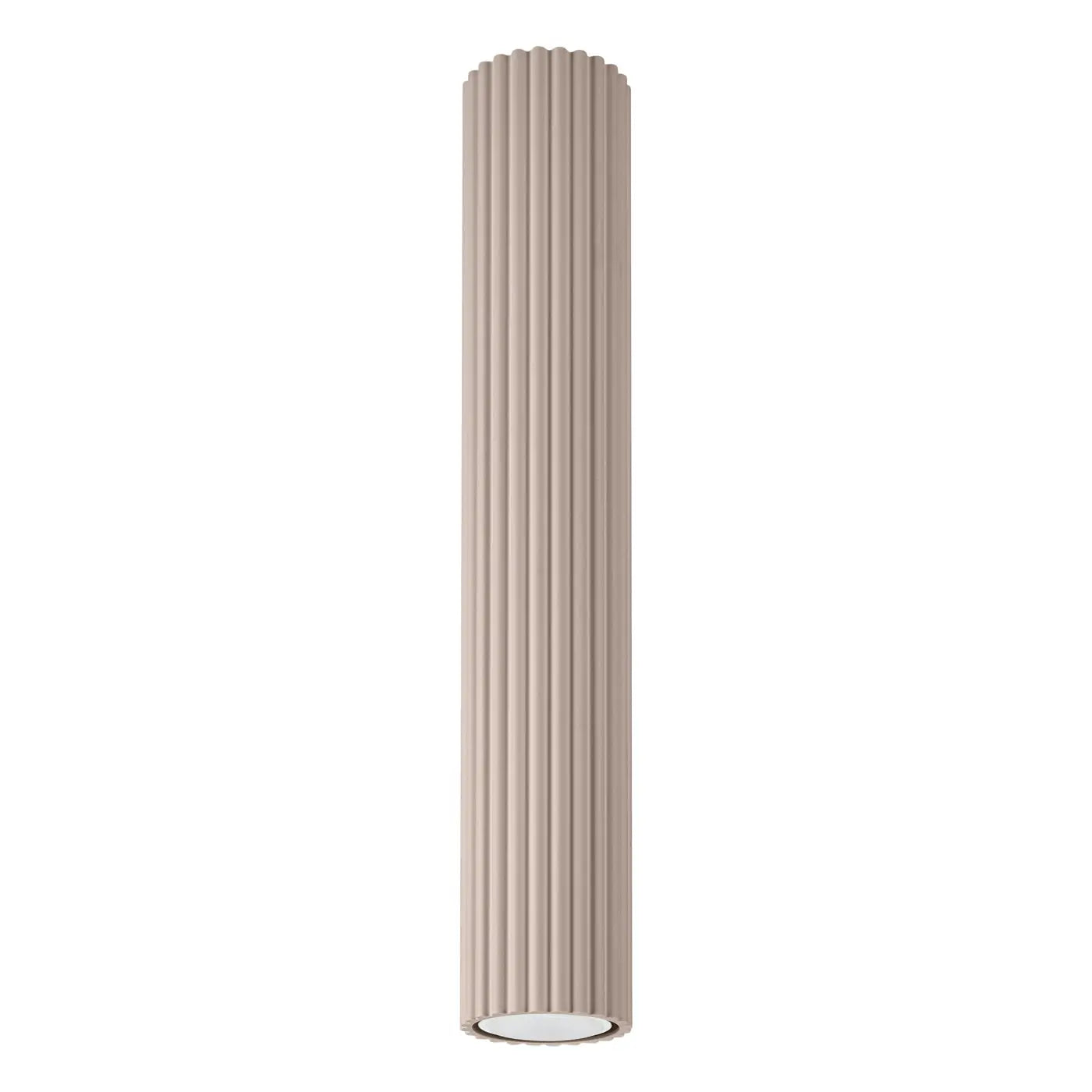 Plafonnier LED taupe aluminium moderne | HEDAFI