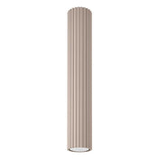 Plafonnier LED taupe aluminium moderne | HEDAFI