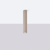 Plafonnier LED taupe aluminium moderne | HEDAFI