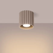 Plafonnier LED taupe aluminium minimaliste | BIGONE